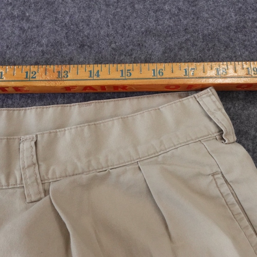 Polo Ralph Lauren Mens Pleated Chino Pants Khaki Tan 100% Cotton 35 x 35 - Picture 8 of 12
